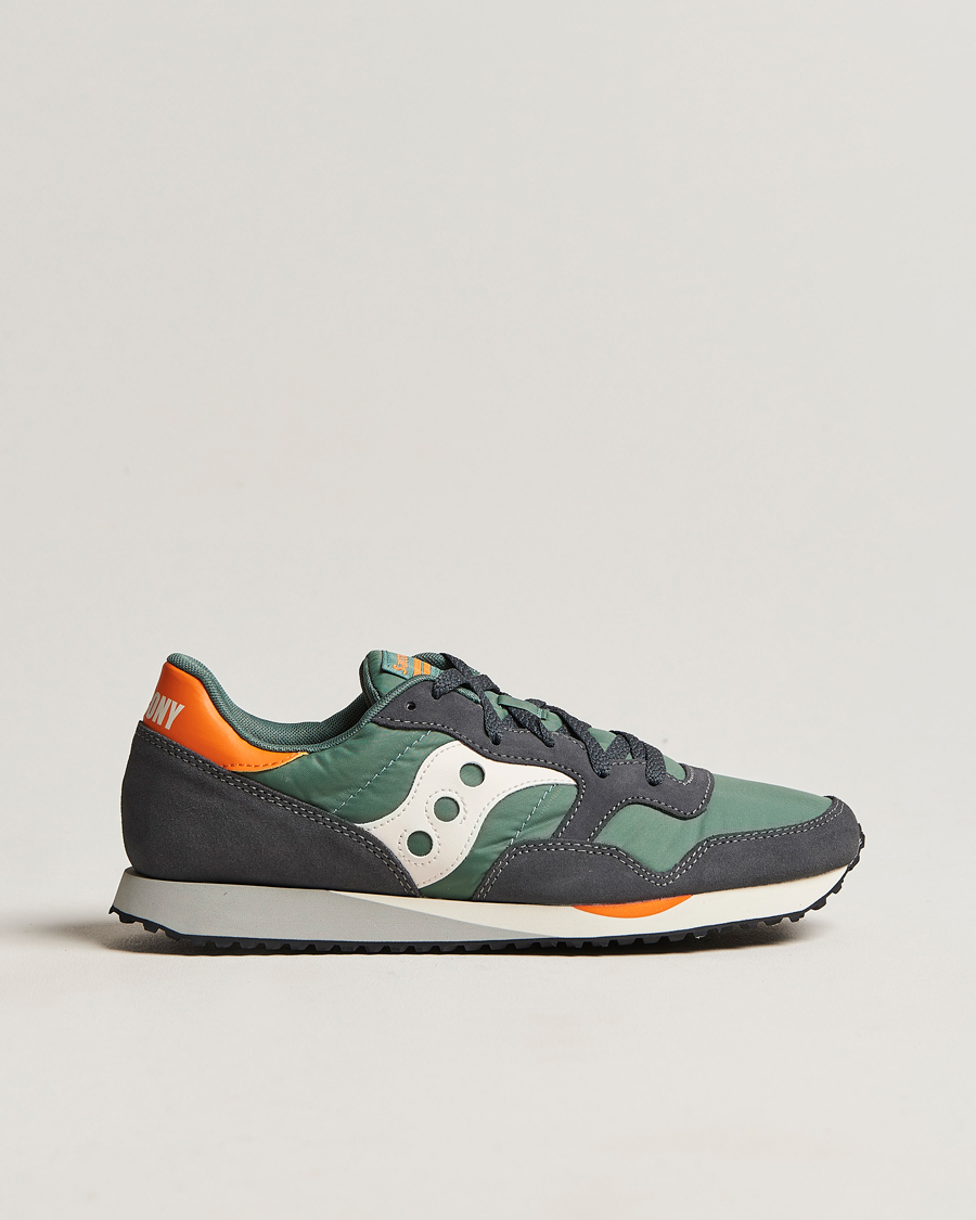Mies | Saucony DXN Trainer Sneaker Green/White/Orange | Saucony | DXN Trainer Sneaker Green/White/Orange