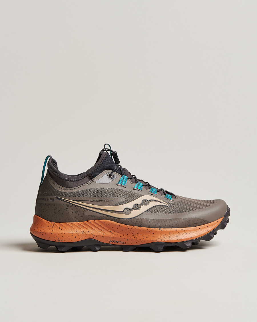 Mies | Saucony Peregrine 13 ST Trail Sneaker Umber/Basalt | Saucony | Peregrine 13 ST Trail Sneaker Umber/Basalt