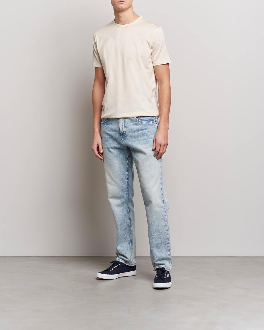 Mies | T-paidat | Sunspel | Crew Neck Cotton Tee Undyed