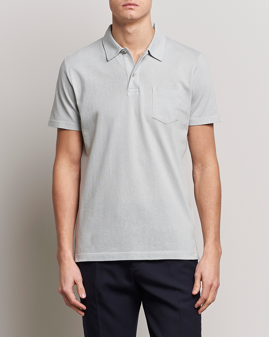 Mies |  | Sunspel | Riviera Polo Shirt Laurel