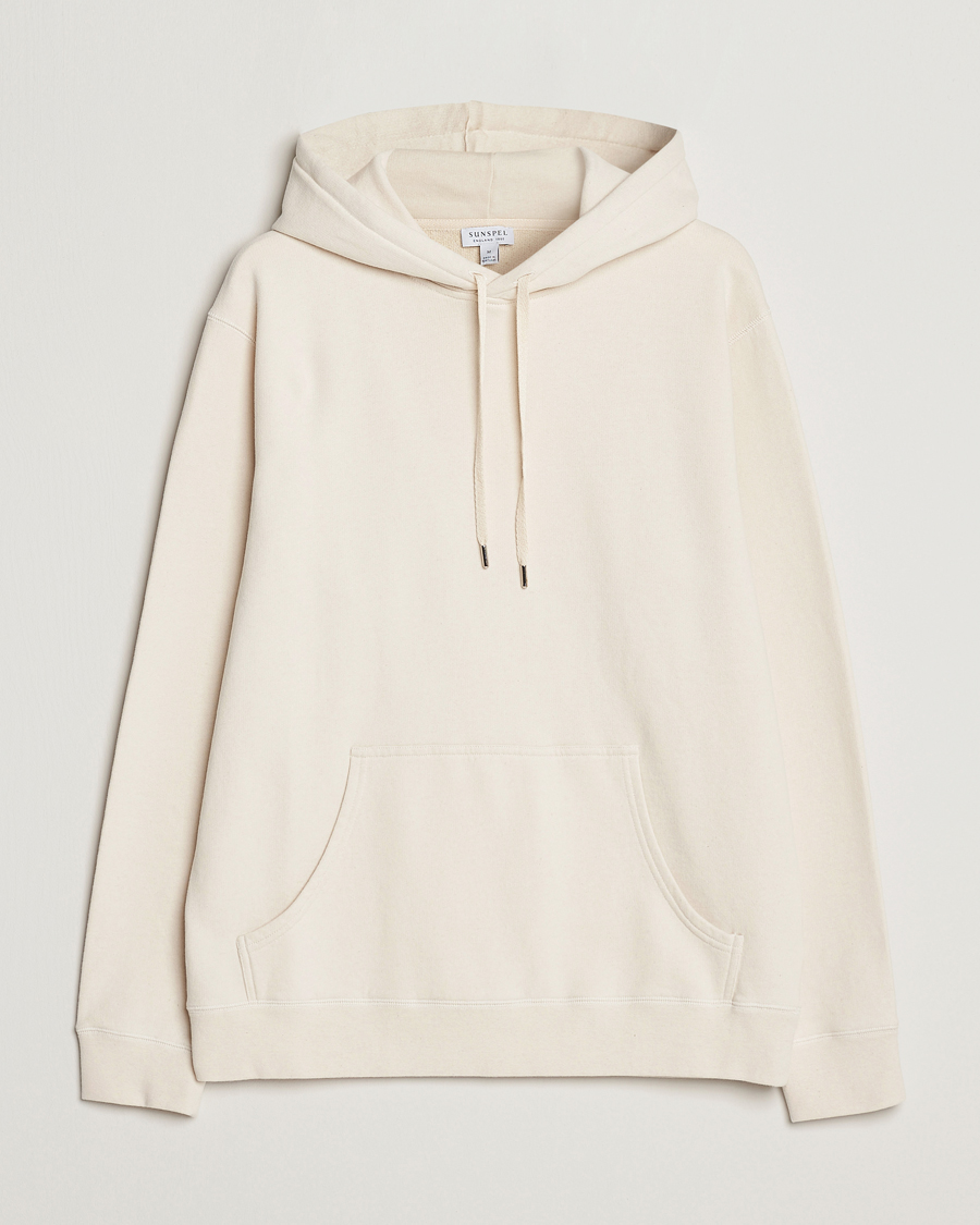 Mies | Puserot | Sunspel | Loopback Hoodie Undyed