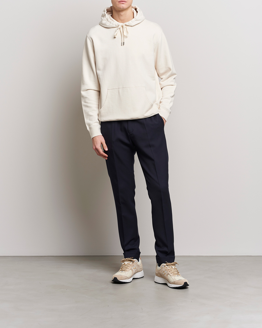 Mies | Puserot | Sunspel | Loopback Hoodie Undyed