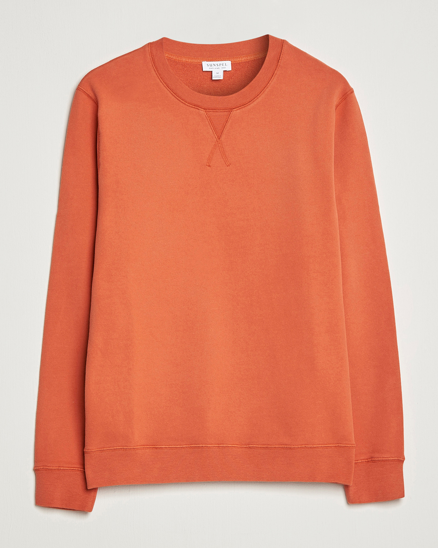 Mies | Puserot | Sunspel | Loopback Sweatshirt Burnt Sienna