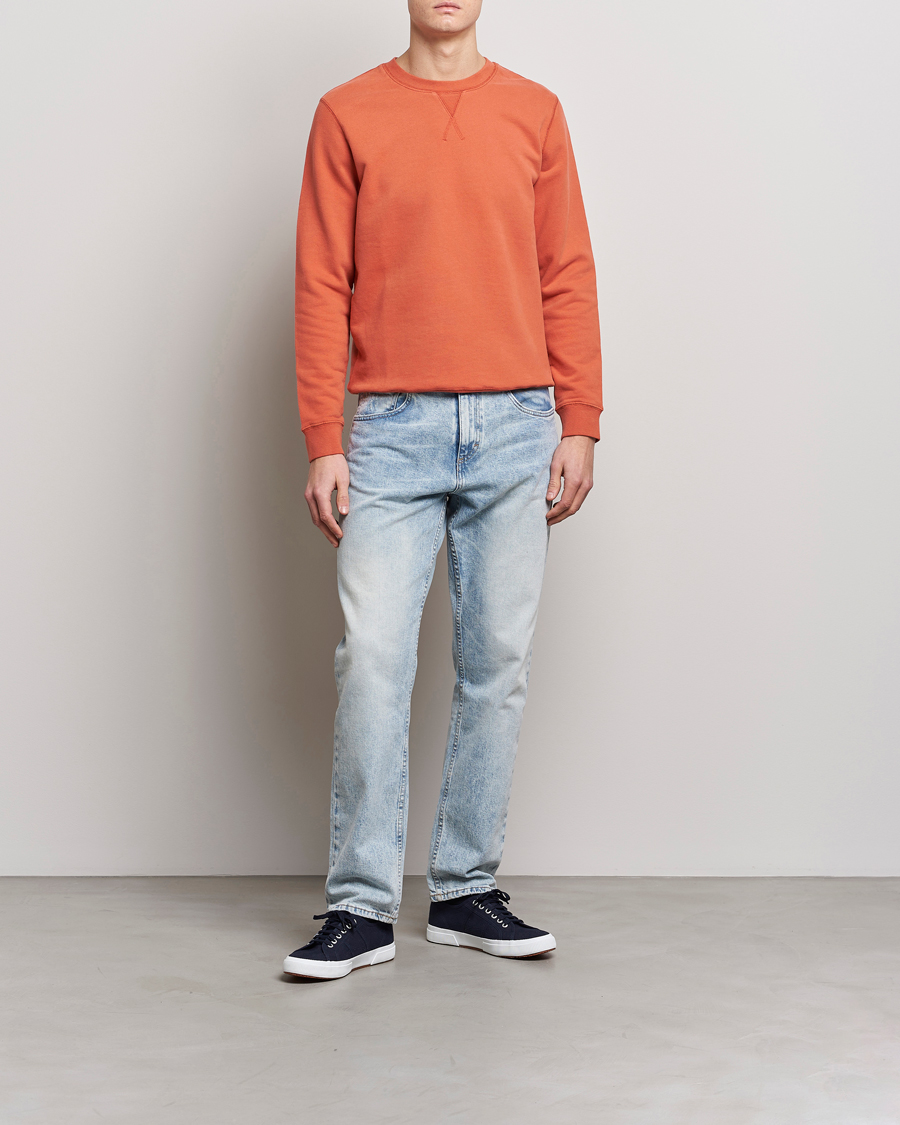 Mies | Puserot | Sunspel | Loopback Sweatshirt Burnt Sienna