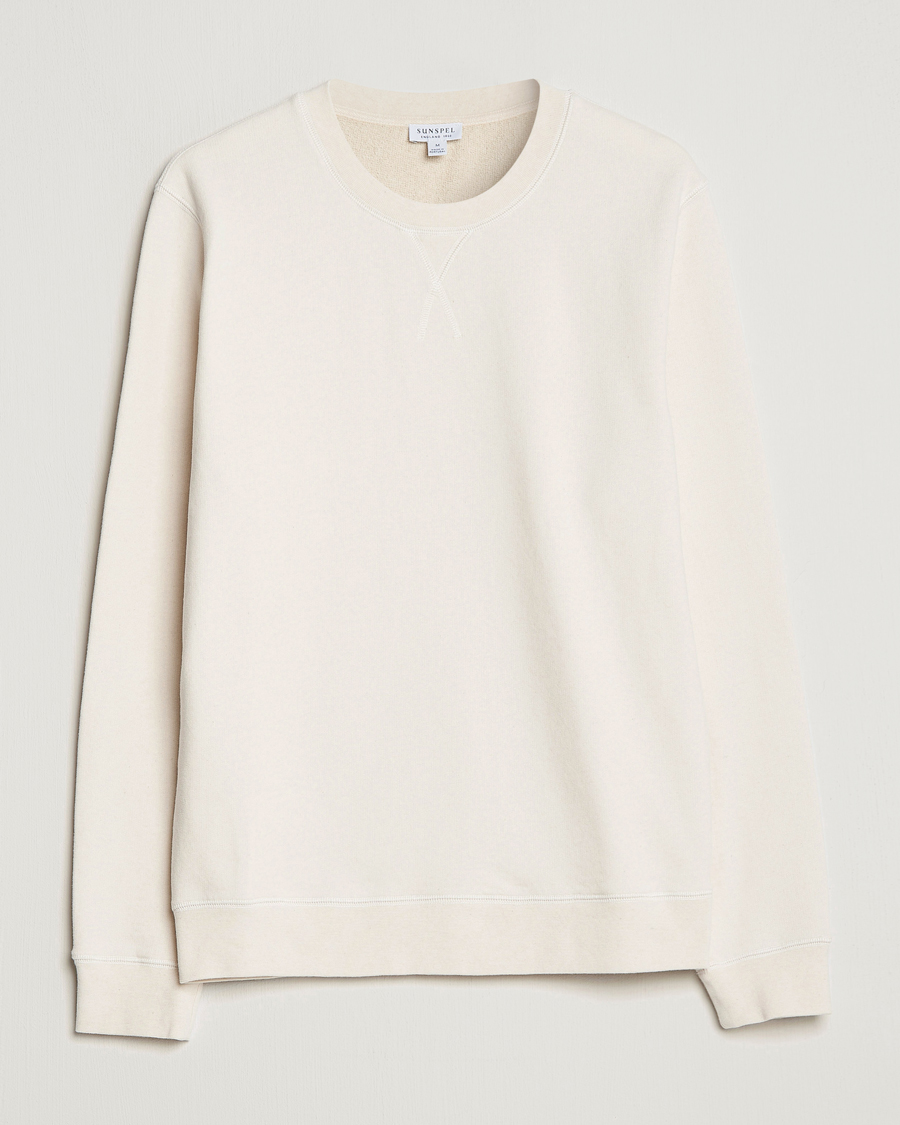 Mies | Puserot | Sunspel | Loopback Sweatshirt Undyed
