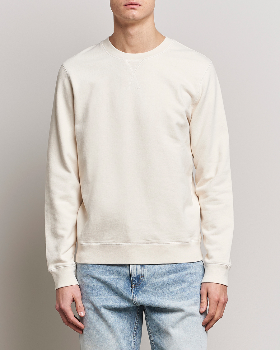 Mies | Puserot | Sunspel | Loopback Sweatshirt Undyed