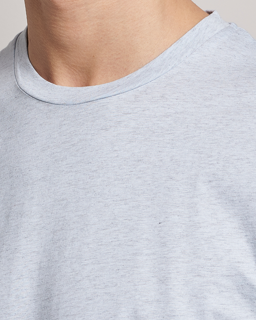 Mies | T-paidat | Sunspel | Riviera Organic Tee Pastel Blue Melange