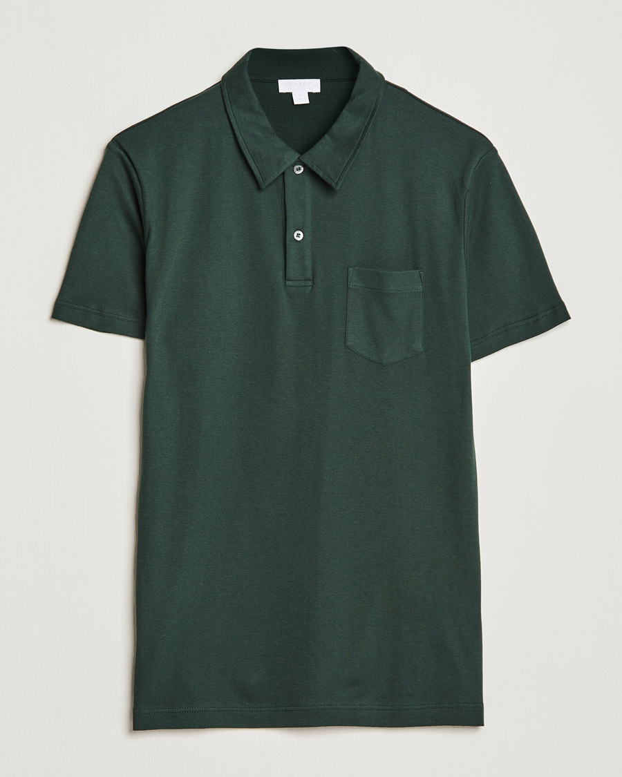 Mies | Pikeet | Sunspel | Sea Island Jersey Riviera Polo Seaweed