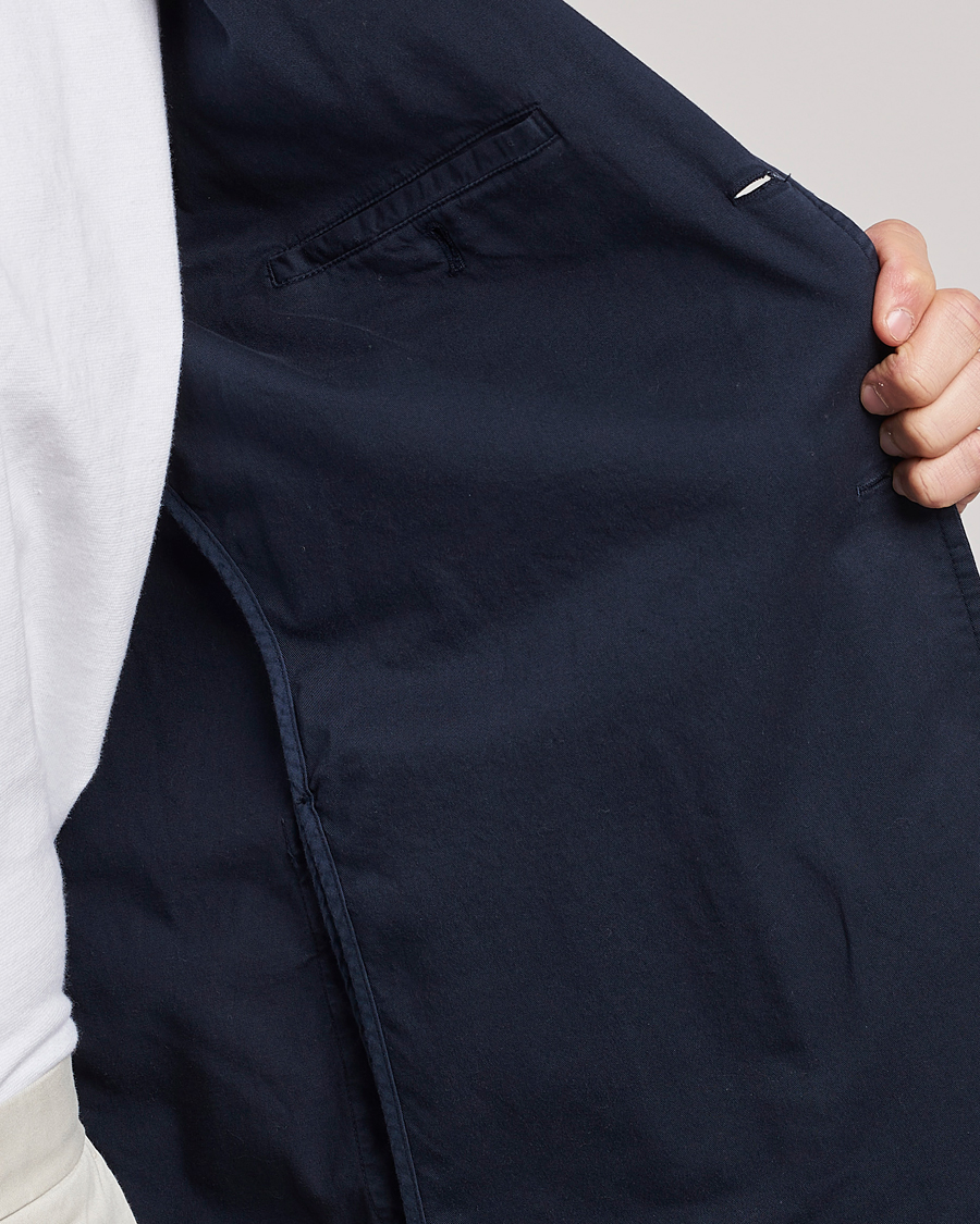 Mies | Pikkutakit | Sunspel | Cotton Stretch Jacket Navy