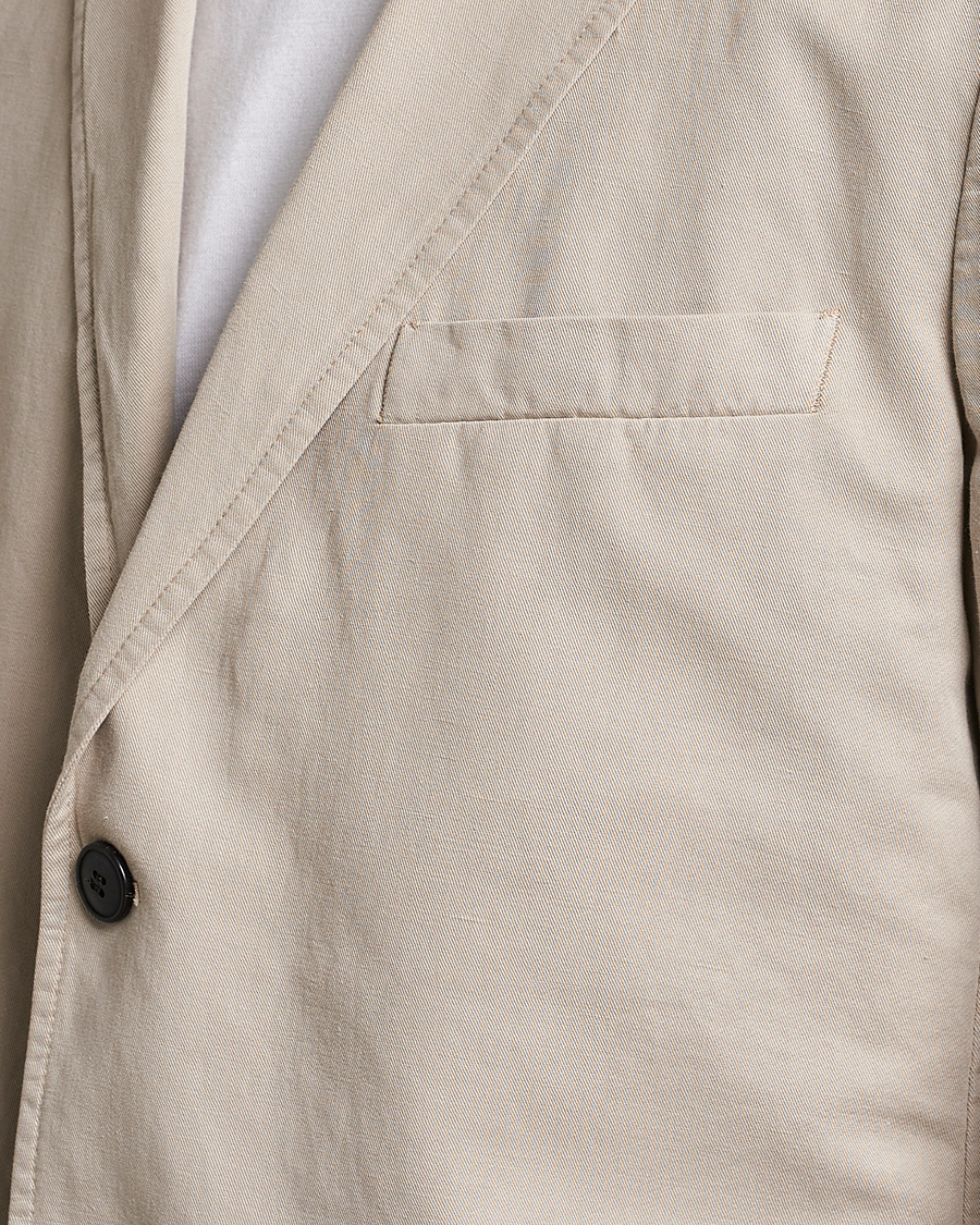 Mies | Pikkutakit | Sunspel | Unconstructed Cotton/Linen Blazer Light Sand