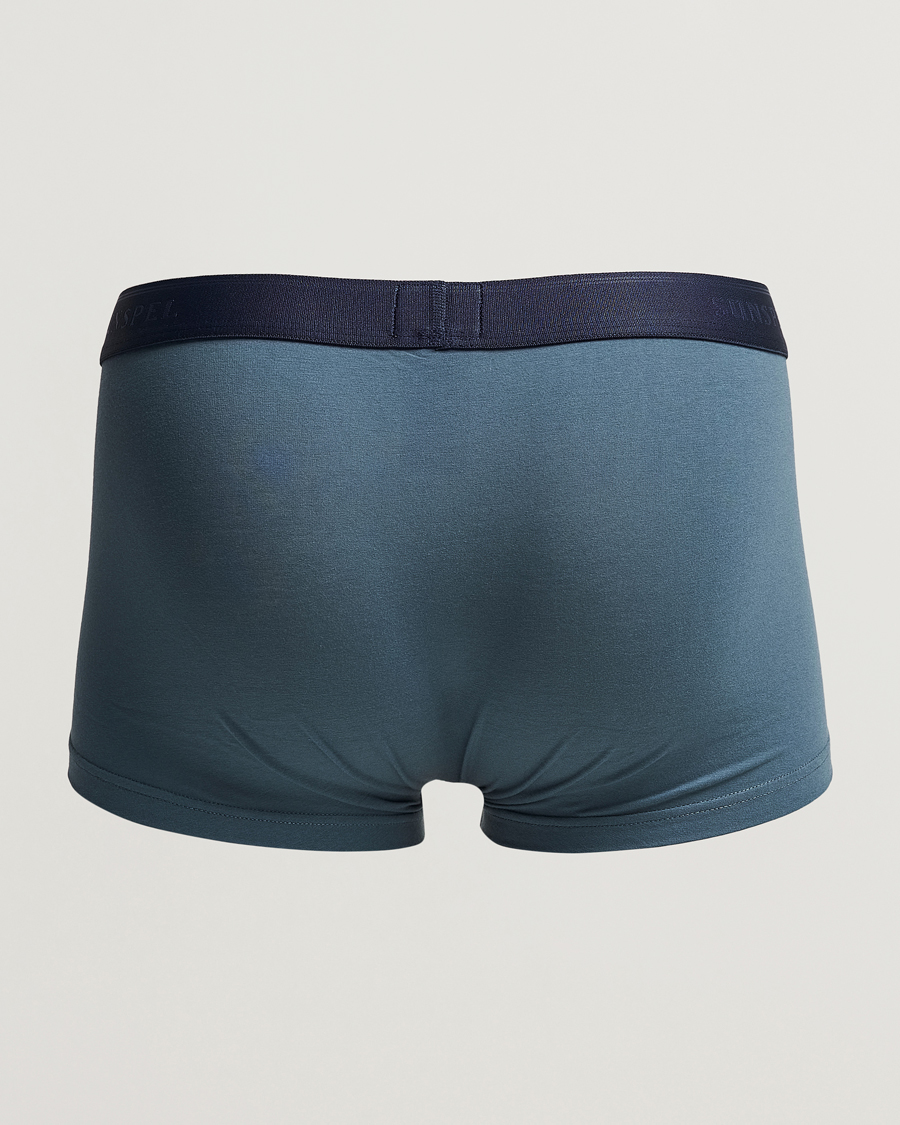Mies | Alusvaatteet | Sunspel | Cotton Stretch Trunk Dark Petrol