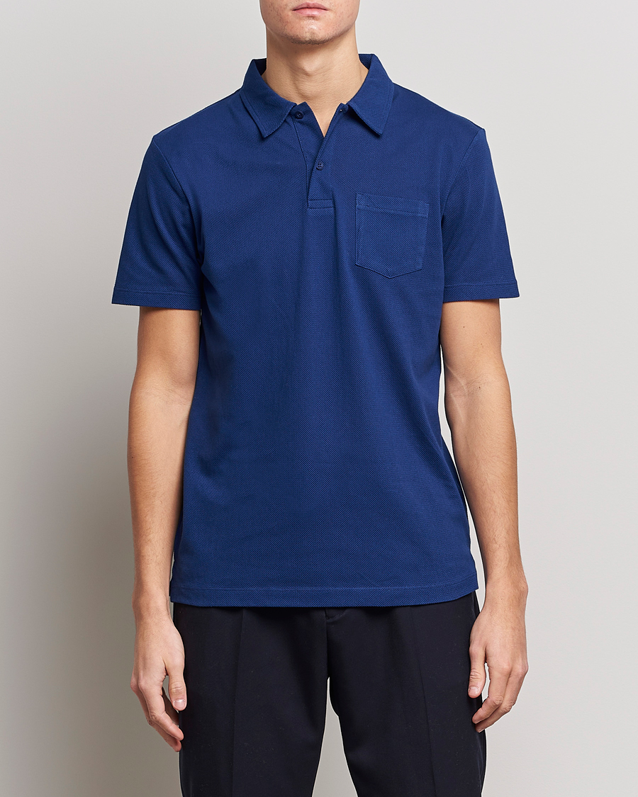 Mies | Sunspel | Sunspel | Riviera Polo Shirt Space Blue