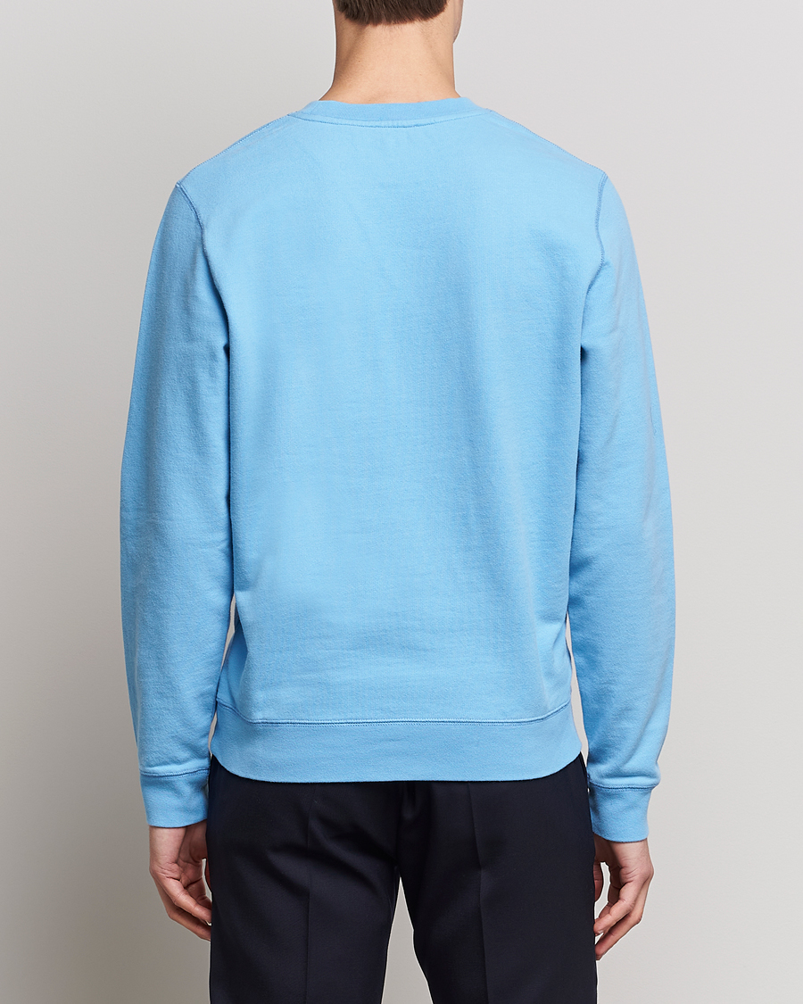 Mies | Puserot | Sunspel | Loopback Sweatshirt Ocean Blue