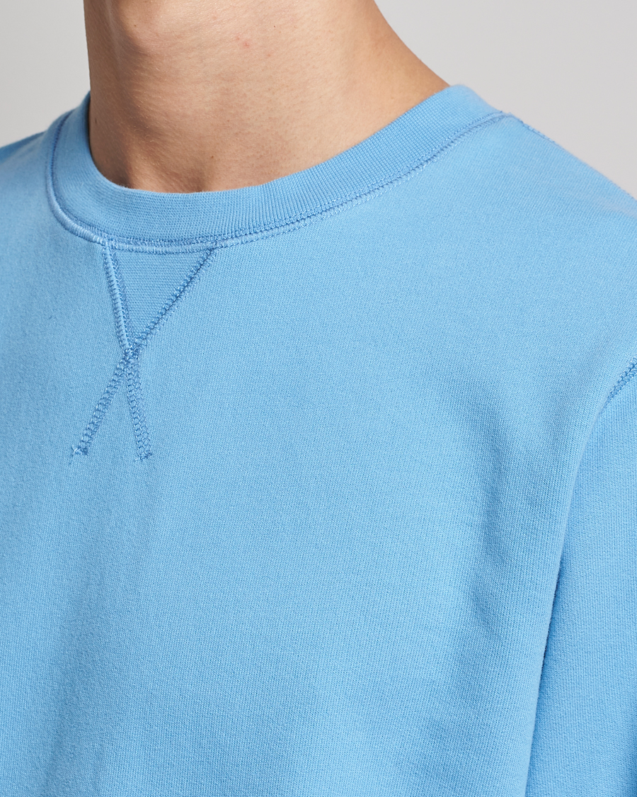 Mies | Puserot | Sunspel | Loopback Sweatshirt Ocean Blue