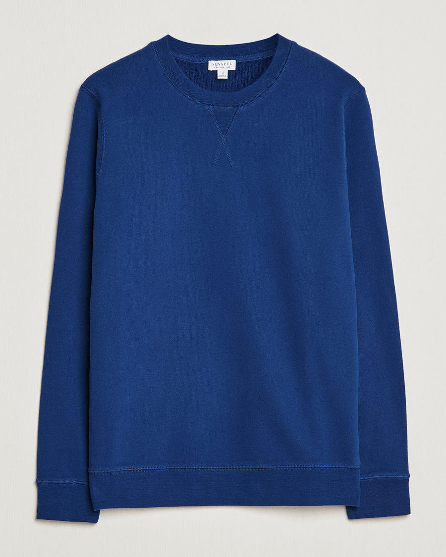 Mies | Puserot | Sunspel | Loopback Sweatshirt Space Blue