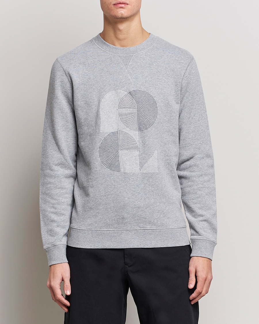 Mies |  | Sunspel | Craig Ward Colab Loopback Sweatshirt Grey Melange