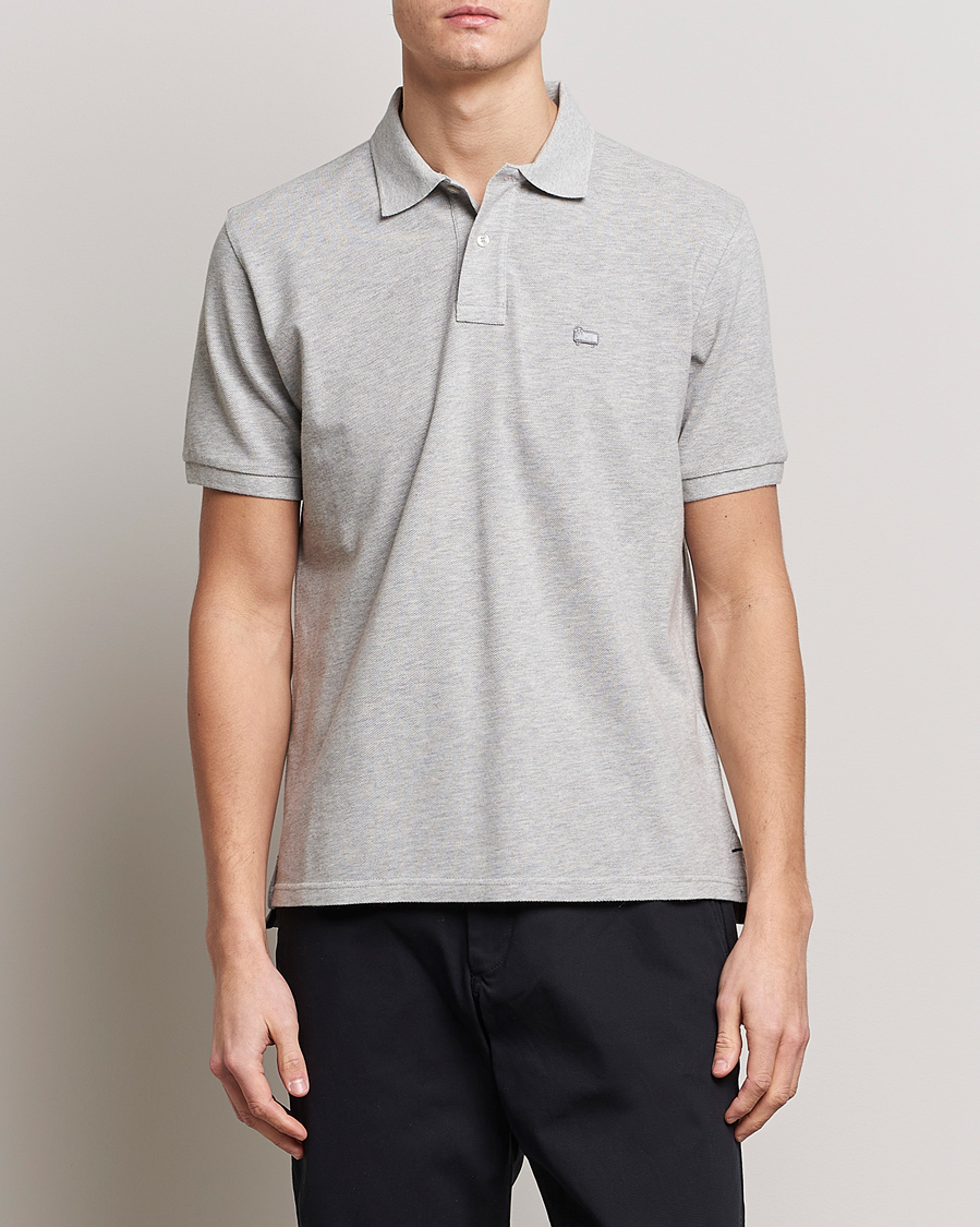 Mies | Woolrich | Woolrich | Classic American Polo Light Grey Melange