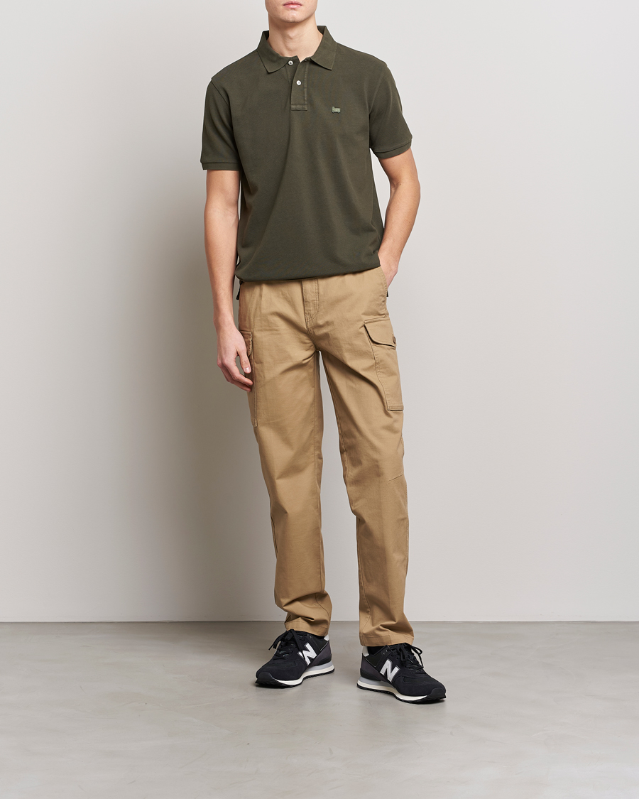 Mies | Pikeet | Woolrich | Classic American Polo Dark Green