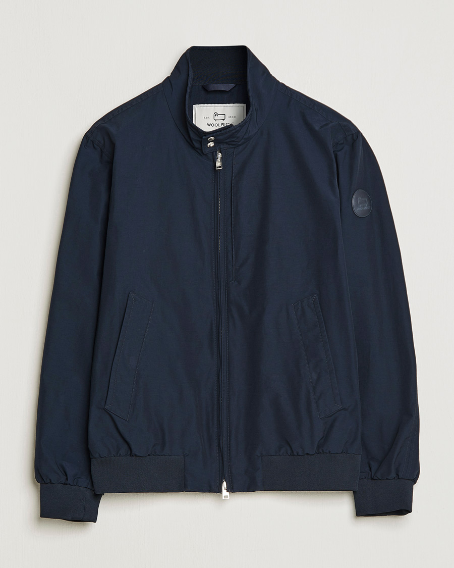 Mies | Takit | Woolrich | Cruiser Eco Cotton Bomber Jacket Melton Blue
