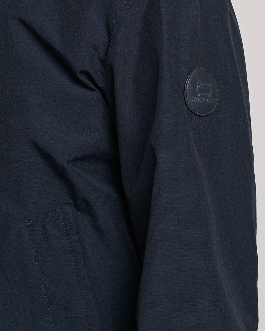 Mies | Takit | Woolrich | Cruiser Eco Cotton Bomber Jacket Melton Blue