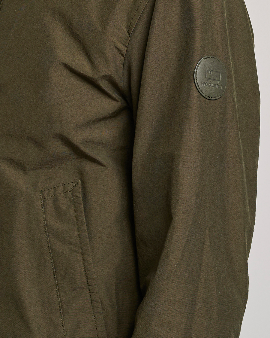 Mies | Takit | Woolrich | Cruiser Eco Cotton Bomber Jacket Dark Green