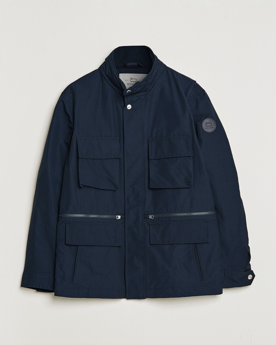 Mies | Takit | Woolrich | Cruiser Eco Field Jacket Melton Blue