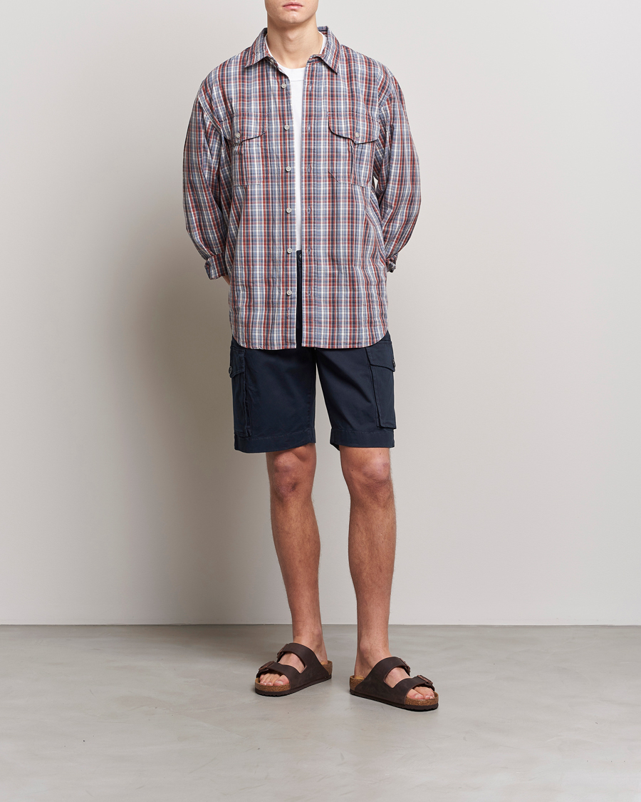 Mies | Shortsit | Woolrich | Classic Cargo Shorts Melton Blue