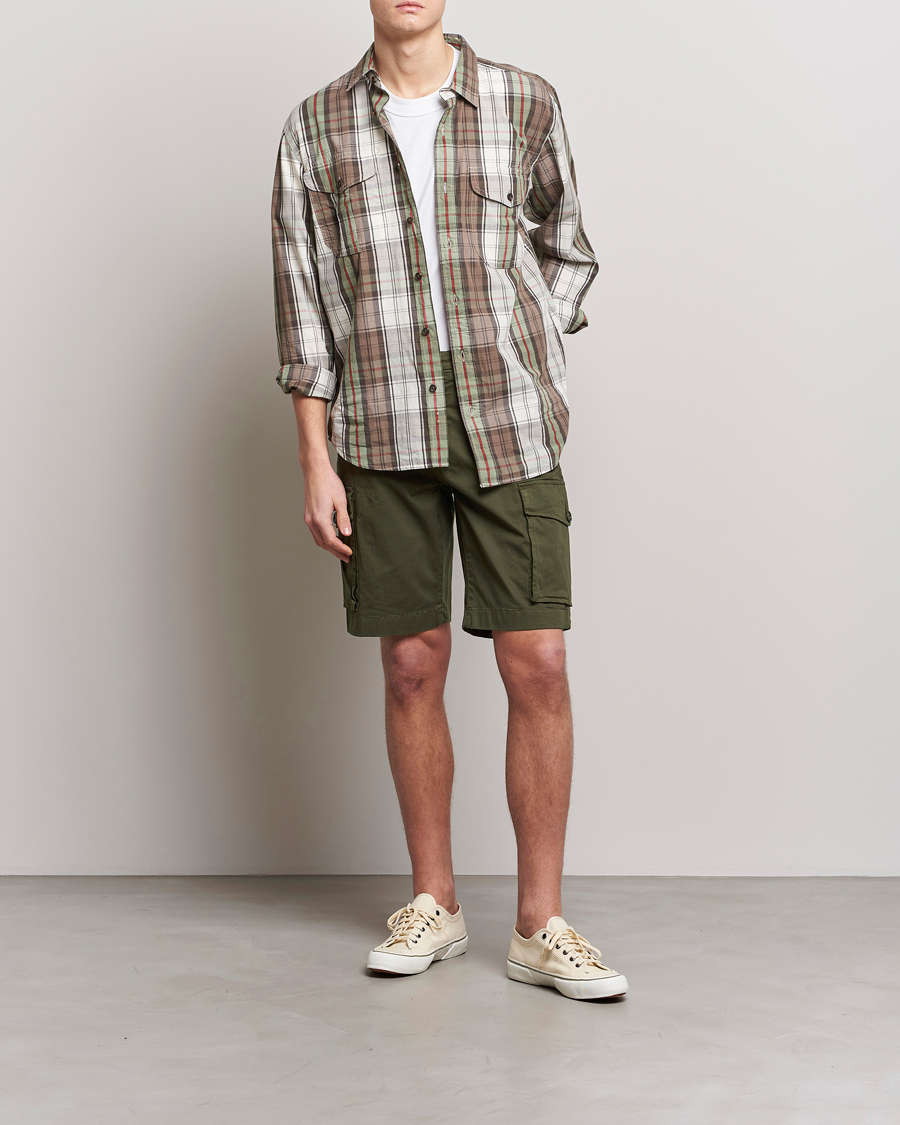 Mies | Shortsit | Woolrich | Classic Cargo Shorts Dark Green