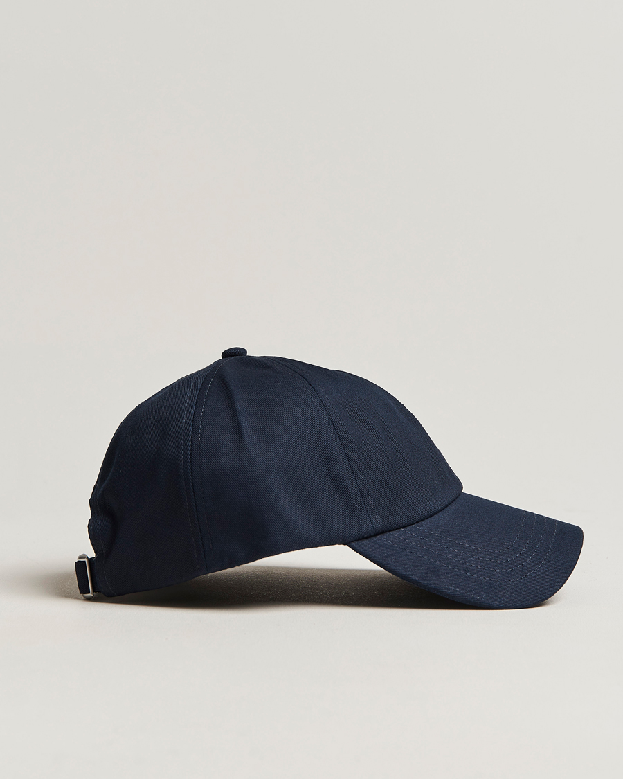 Mies | Woolrich Logo Baseball Cap Melton Blue | Woolrich | Logo Baseball Cap Melton Blue