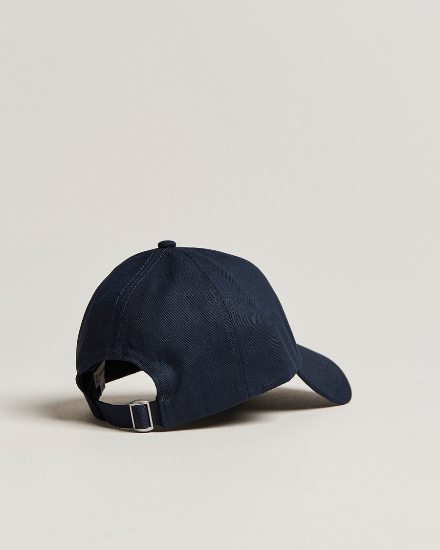 Mies | Woolrich Logo Baseball Cap Melton Blue | Woolrich | Logo Baseball Cap Melton Blue