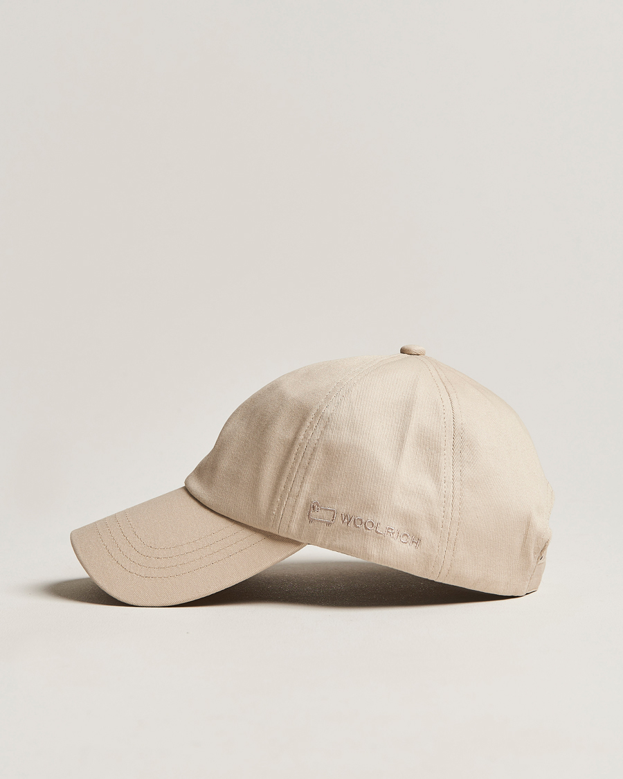Mies | Woolrich Logo Baseball Cap Beach Sand | Woolrich | Logo Baseball Cap Beach Sand