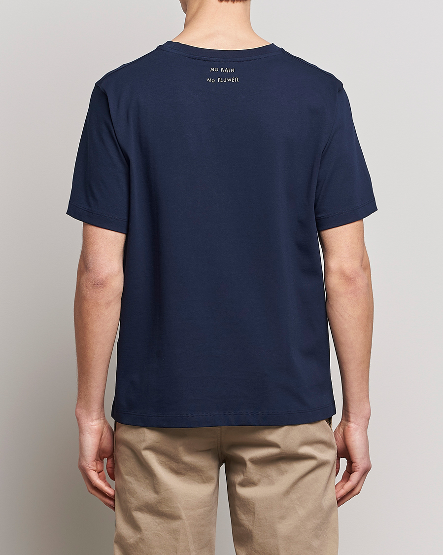 Mies | T-paidat | Lardini | Fiore Tasca Printet Logo T-Shirt Navy