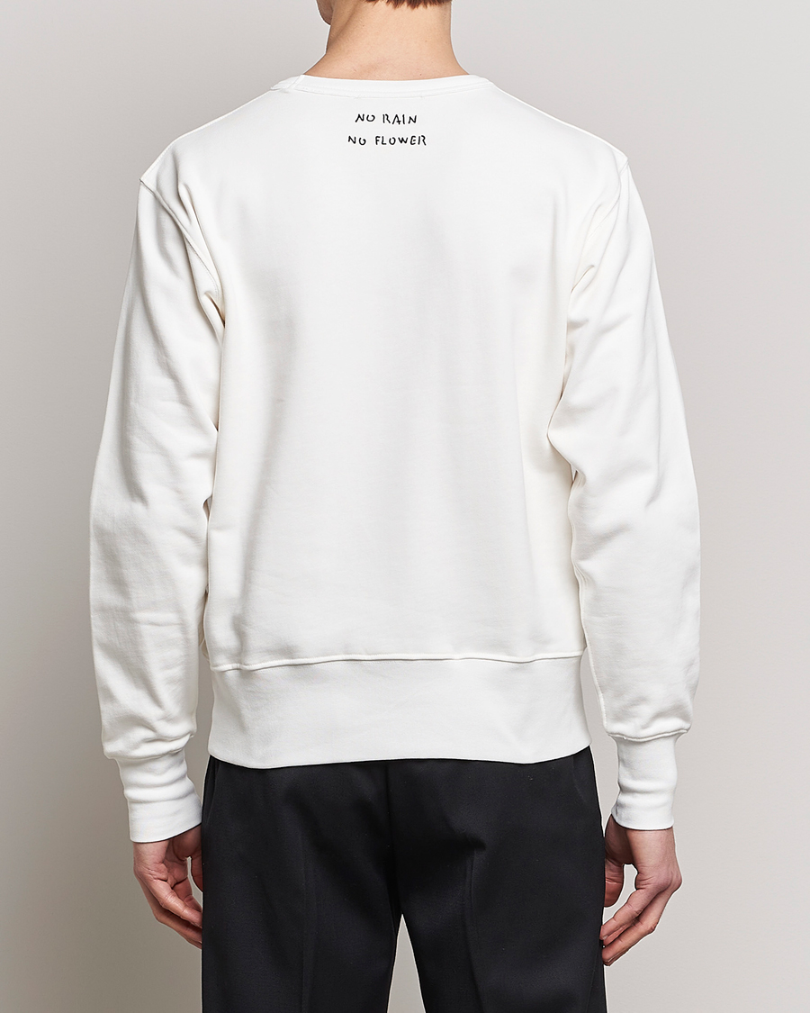 Mies | Puserot | Lardini | Cotton Embroidery Logo Sweatshirt White