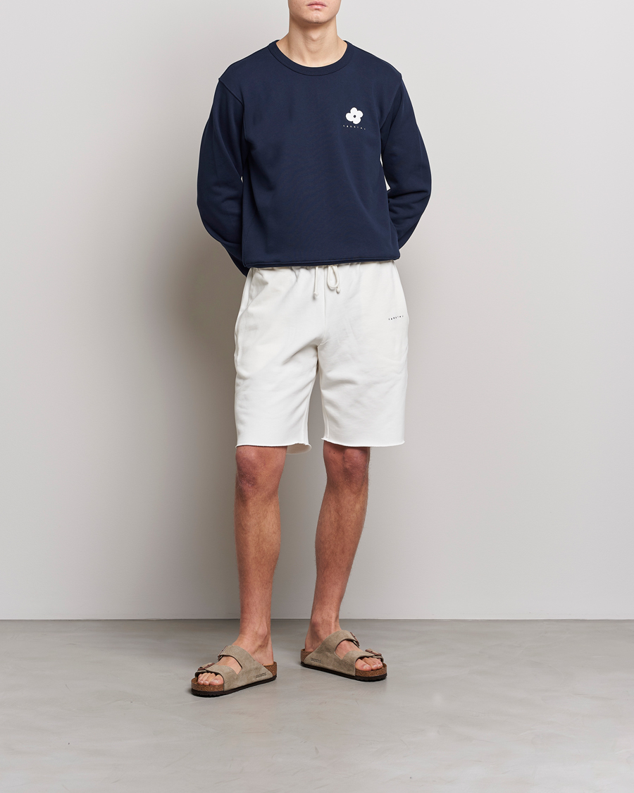Mies | Puserot | Lardini | Cotton Embroidery Logo Sweatshirt Navy