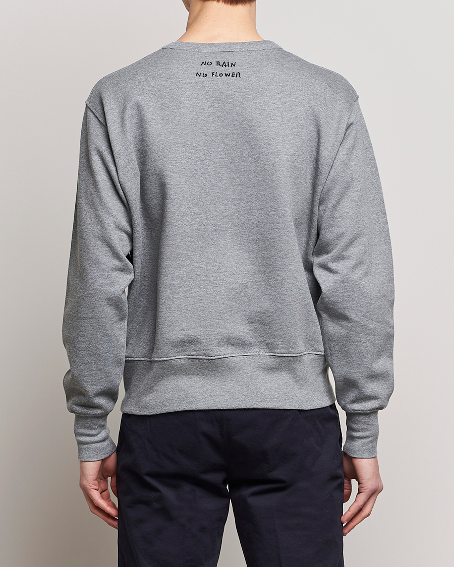 Mies | Puserot | Lardini | Cotton Embroidery Logo Sweatshirt Grey