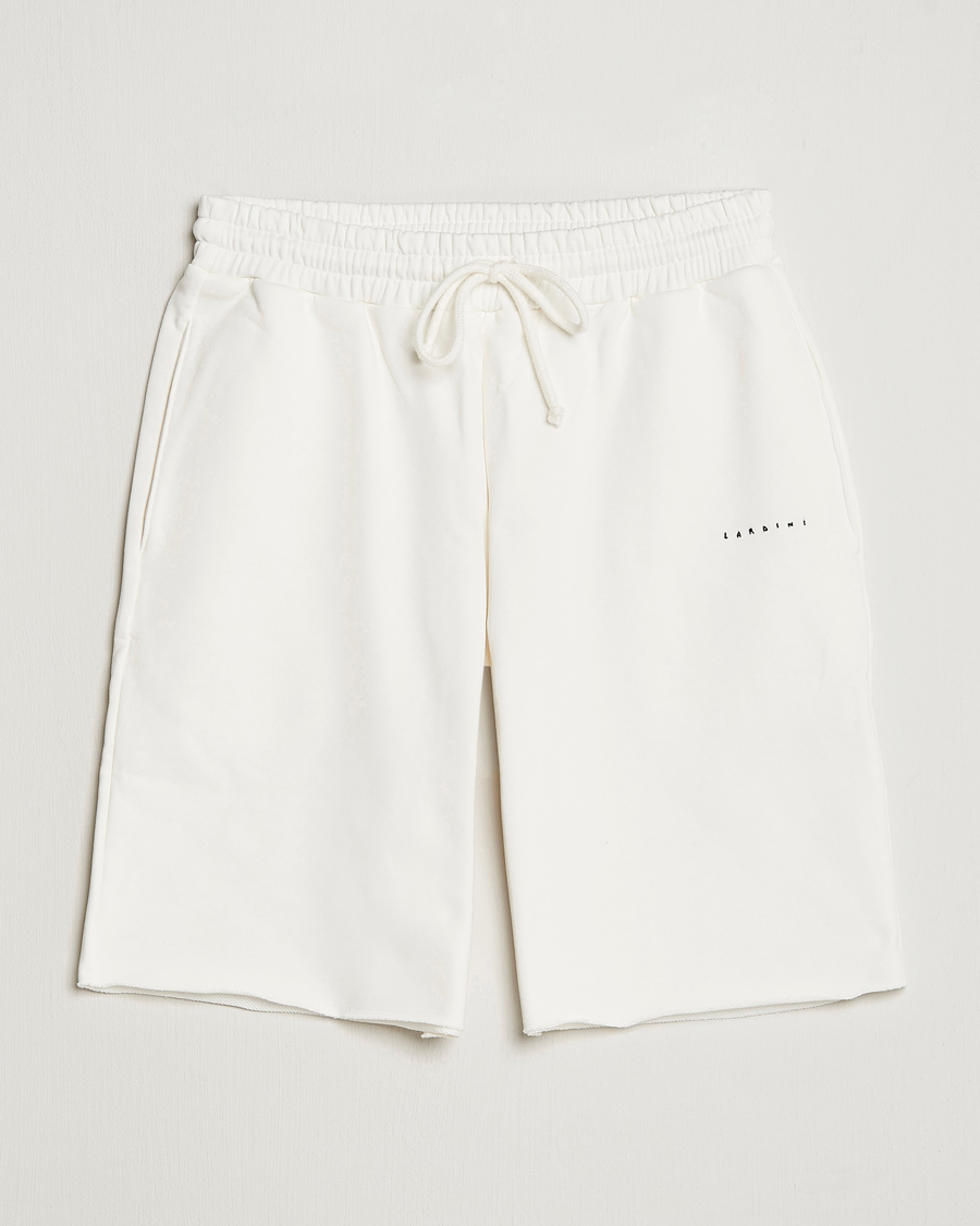 Mies | Shortsit | Lardini | Cotton Embroidery Shorts White
