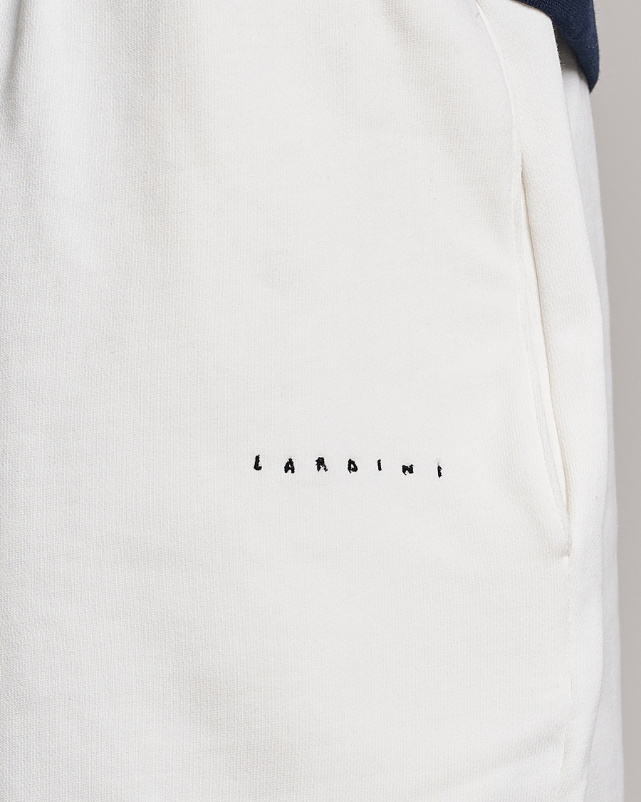 Mies | Shortsit | Lardini | Cotton Embroidery Shorts White