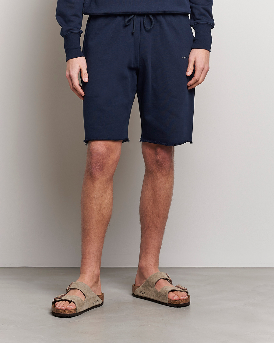 Mies | Rennot shortsit | Lardini | Cotton Embroidery Shorts Navy