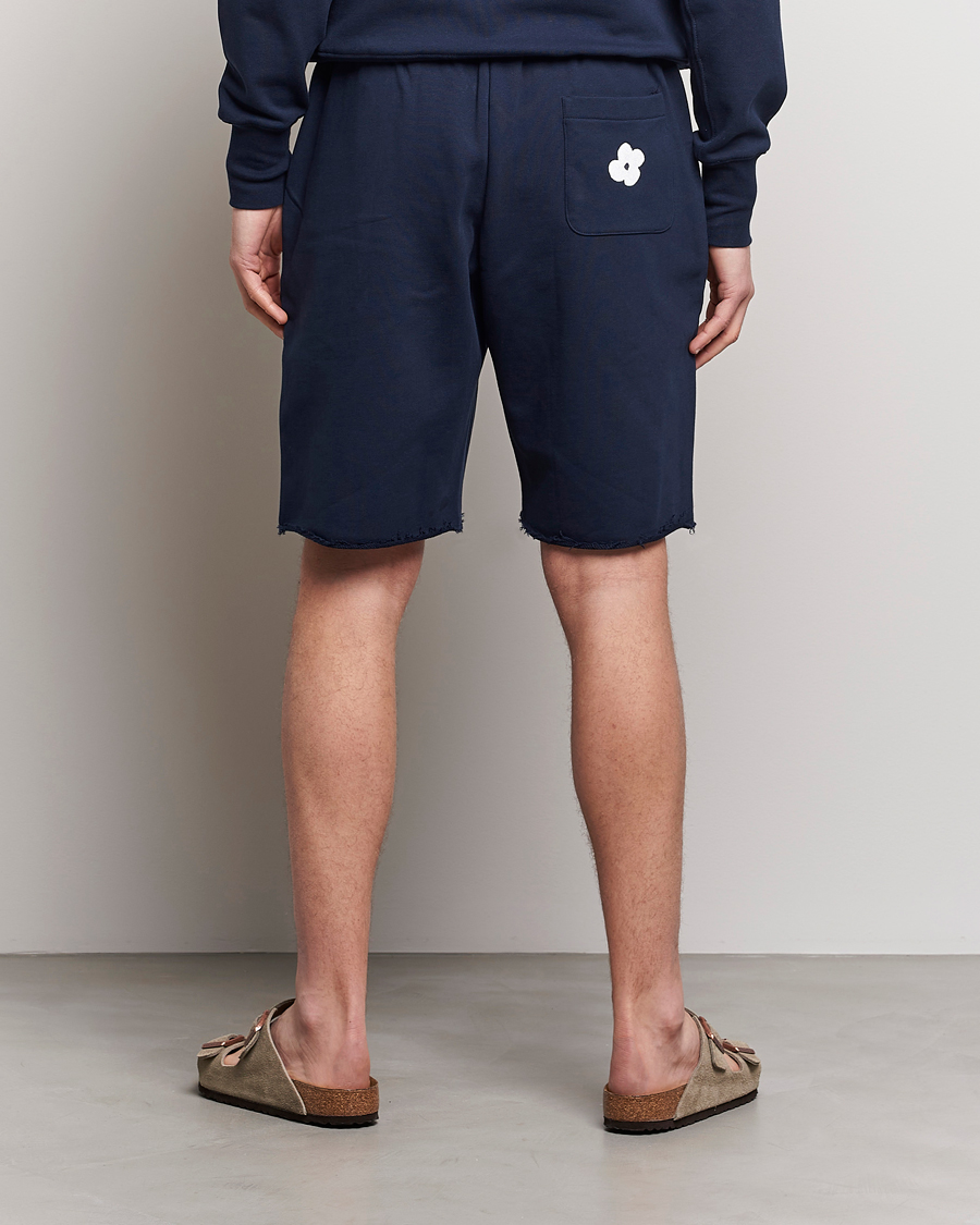 Mies | Shortsit | Lardini | Cotton Embroidery Shorts Navy
