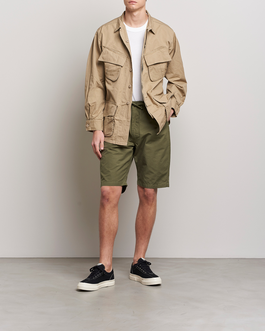 Mies | Shortsit | orSlow | New Yorker Shorts Army Green