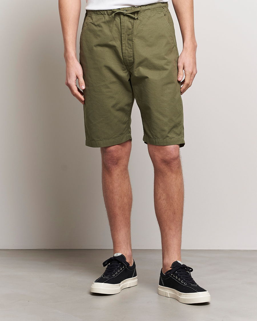 Mies | Shortsit | orSlow | New Yorker Shorts Army Green