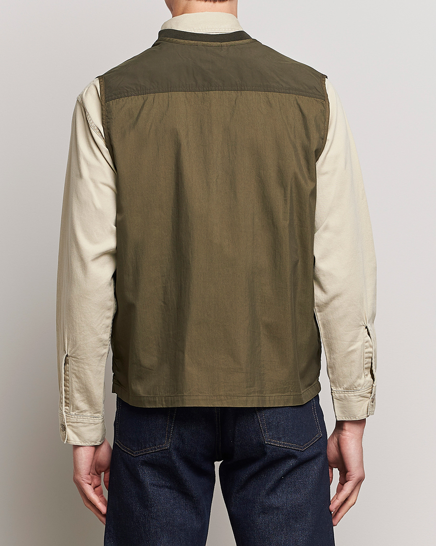 Mies | Ulkoliivit | orSlow | Cotton Nylon Utility Vest Army Green