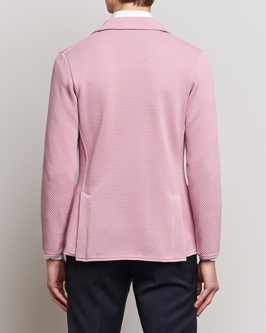 Mies | Pikkutakit | Lardini | Knitted Structure Cotton Blazer Soft Pink