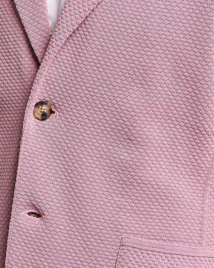 Mies | Pikkutakit | Lardini | Knitted Structure Cotton Blazer Soft Pink