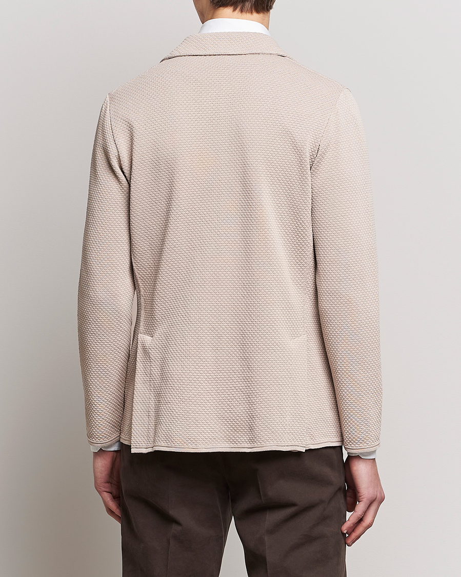 Mies | Pikkutakit | Lardini | Knitted Structure Cotton Blazer Beige
