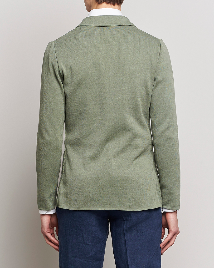 Mies | Pikkutakit | Lardini | Knitted Cotton Blazer Soft Green
