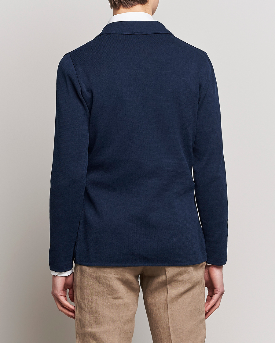 Mies | Pikkutakit | Lardini | Knitted Cotton Blazer Navy