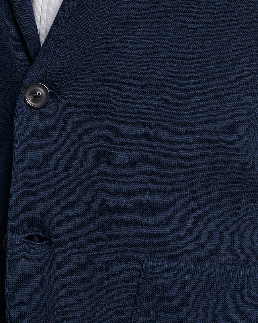 Mies | Pikkutakit | Lardini | Knitted Cotton Blazer Navy