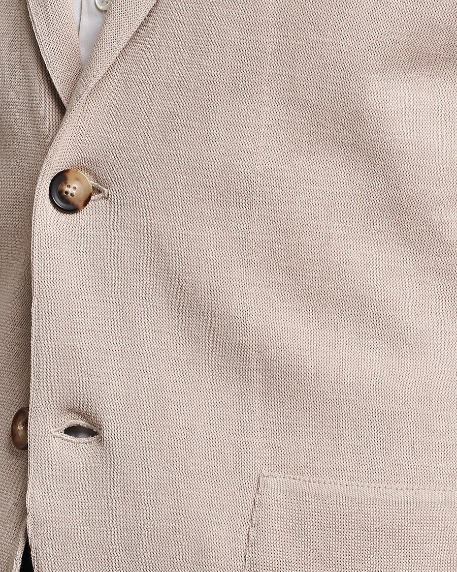 Mies | Pikkutakit | Lardini | Knitted Cotton Blazer Beige