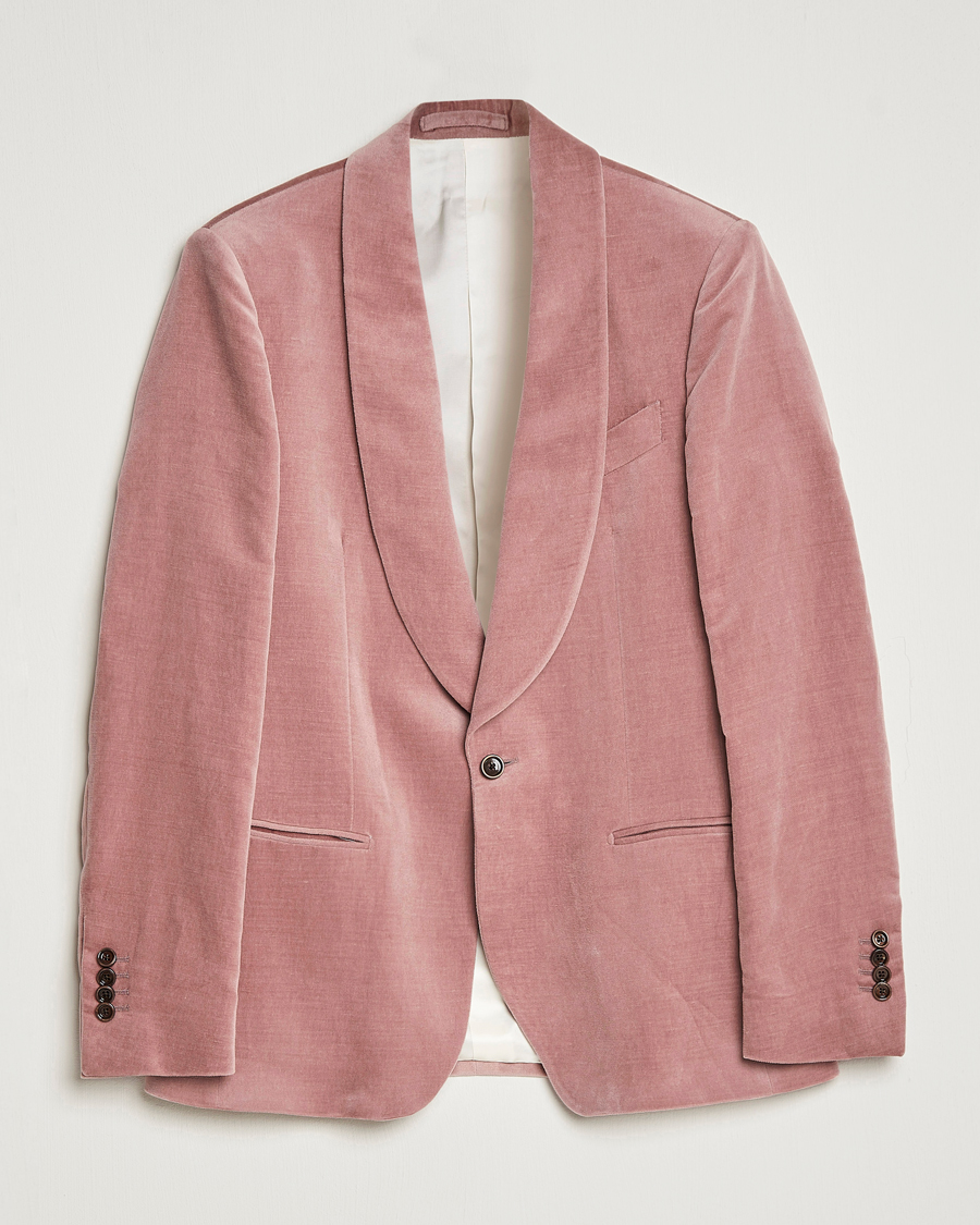 Mies | Pikkutakit | Lardini | Summer Velvet Dinner Jacket Soft Pink